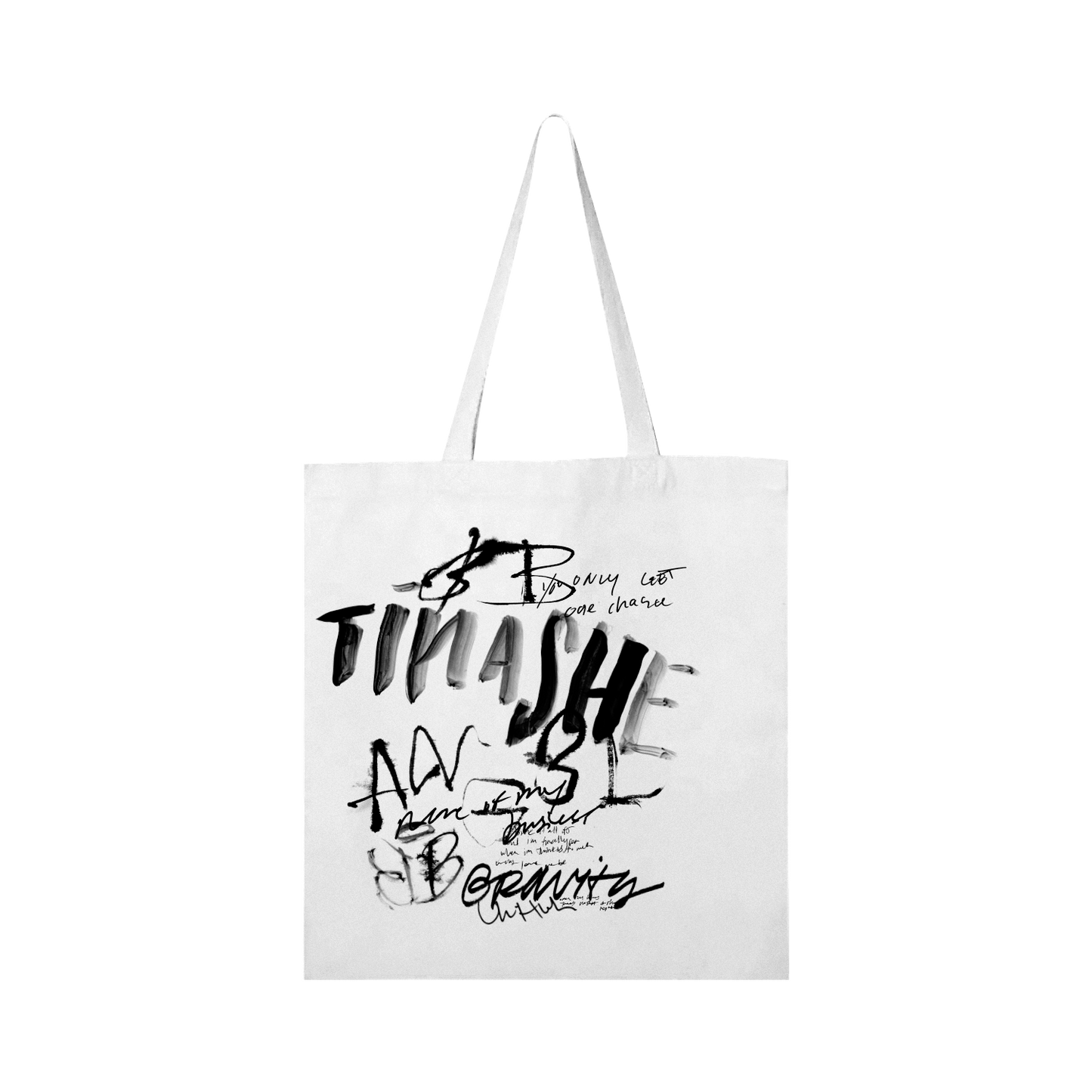 BB/ANG3L White Tote Bag