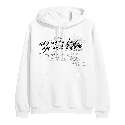 BB/ANG3L White Pullover Hoodie