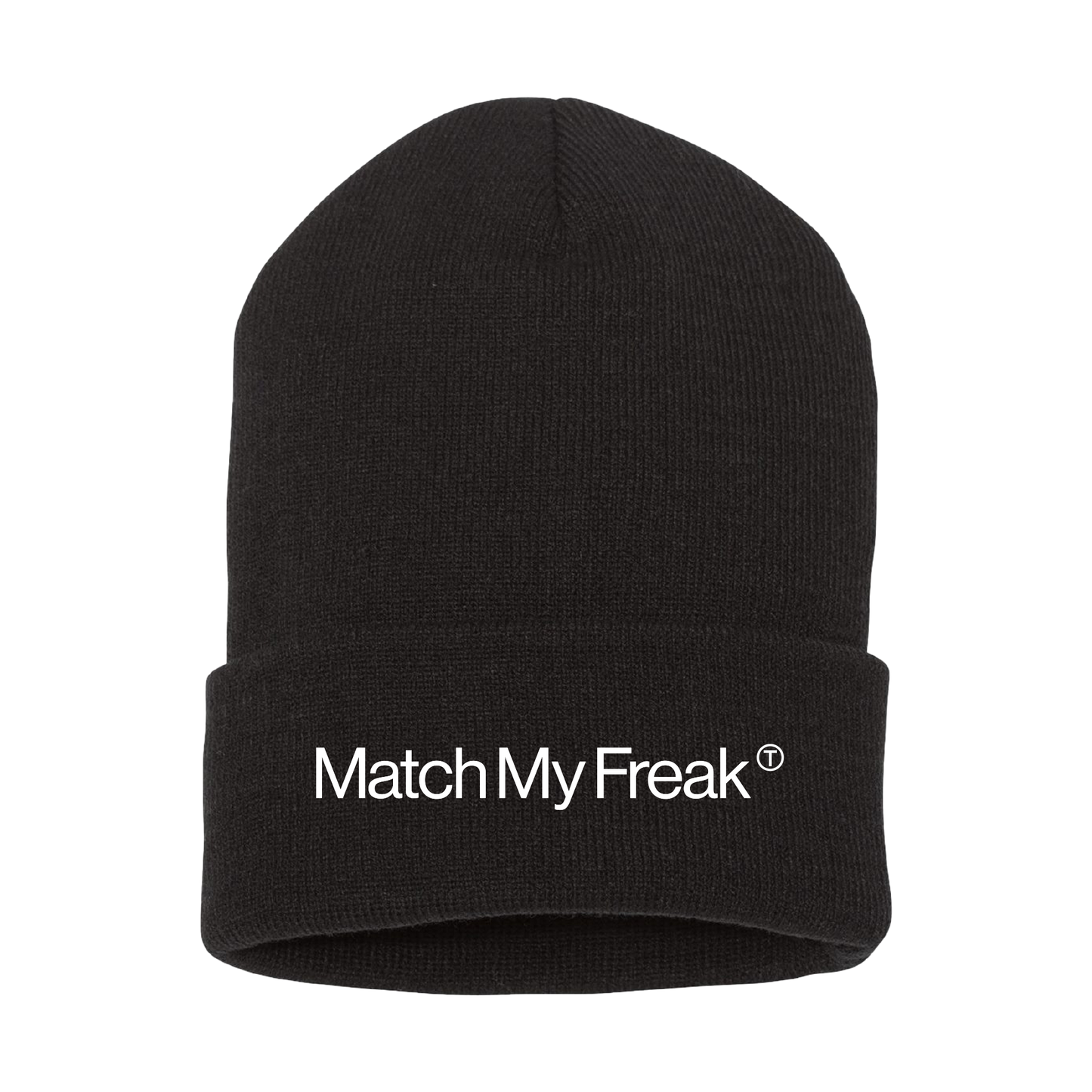 MATCH MY FREAK BLACK BEANIE