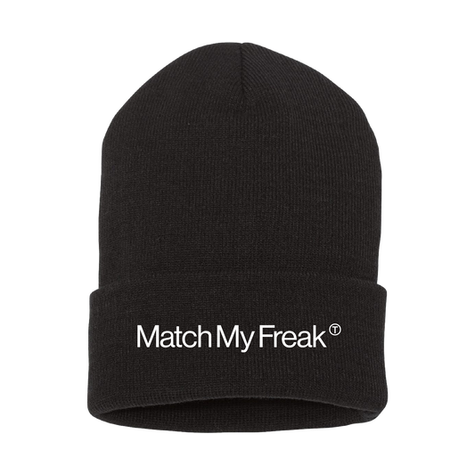 MATCH MY FREAK BLACK BEANIE