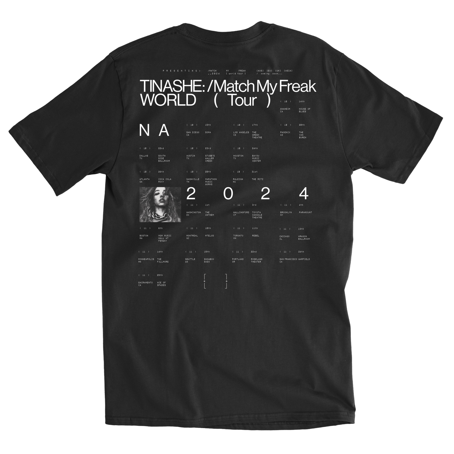 MMF MIRROR TOUR BLACK TEE