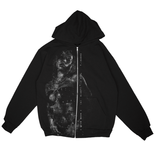 NASTY GIRL BLACK ZIP HOODIE