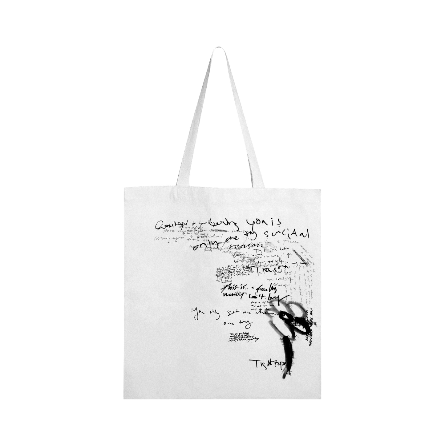 BB/ANG3L White Tote Bag