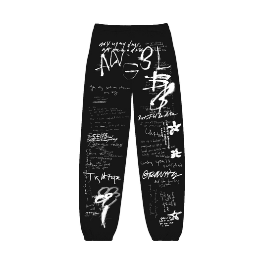 BB/ANG3L Black Sweatpants