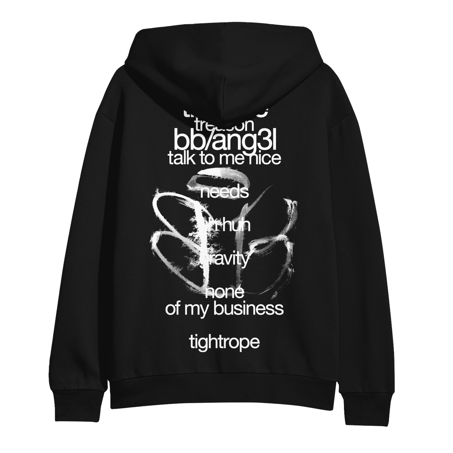 BB/ANG3L Black Pullover Hoodie